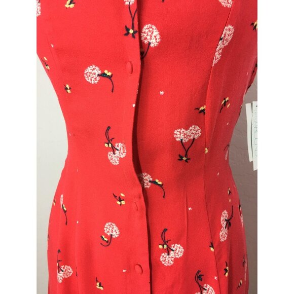Abound red floral print dress size XS - Picture 3 of 9